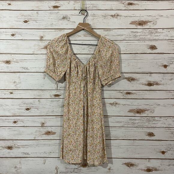 Sophie Rue Floral Puff Sleeve Mini Dress - Small - Picture 10 of 11